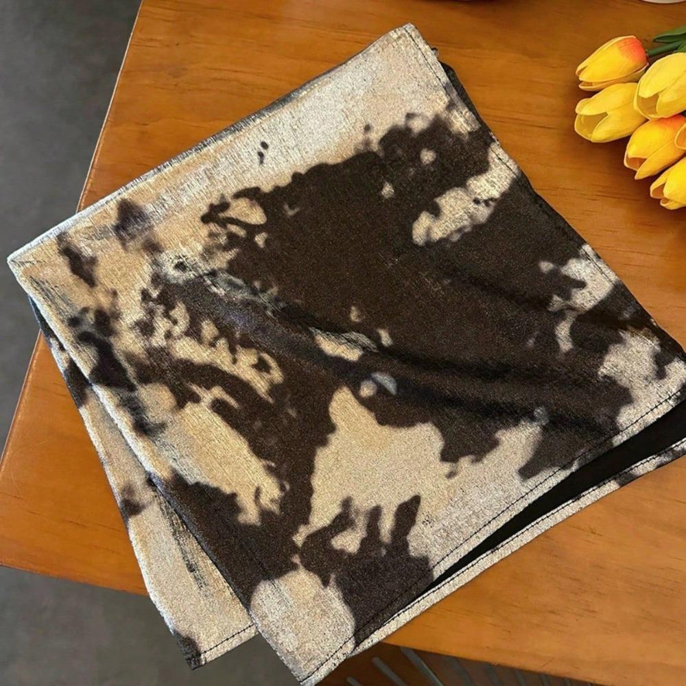 Y2K Laser Color Hair Band Hip Hop Punk Bandana Liquid Silver Hair Scarf  Streetwear