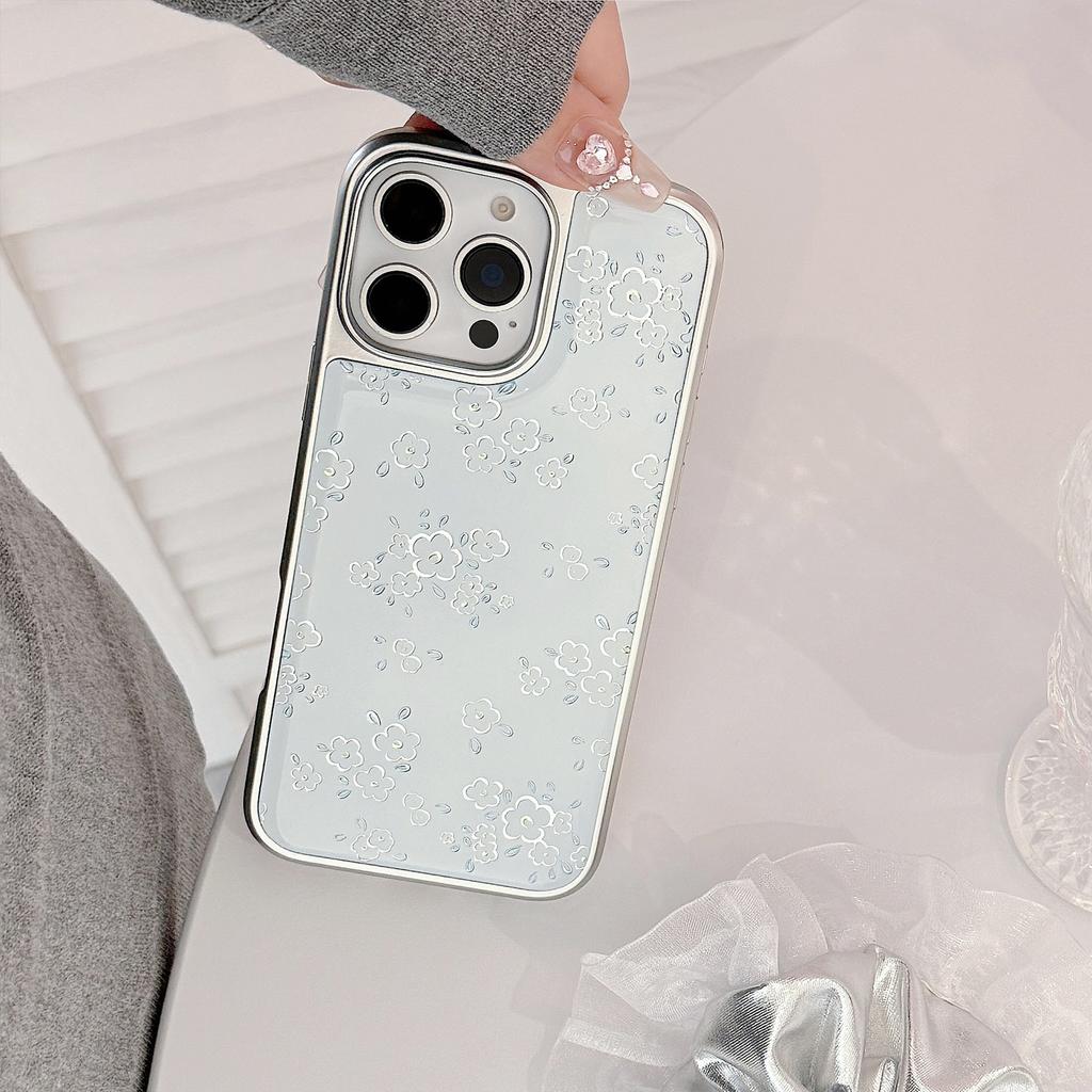 Позолоченный Свежий Цветок Яблоко 16pro Max Чехол для Мобильного Телефона Iphone15 Эпоксидный 17 Подходит для Huawei Mate70