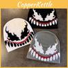 Venom Style Knit Hat Unisex Acrylic Fabric For Streetwear And Cold Weather