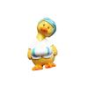 Cartoon Cute Swimming Ring Crooked Neck Duck Creative Personality 3D Resin Design Refrigerator Stickers Post-It Message Board