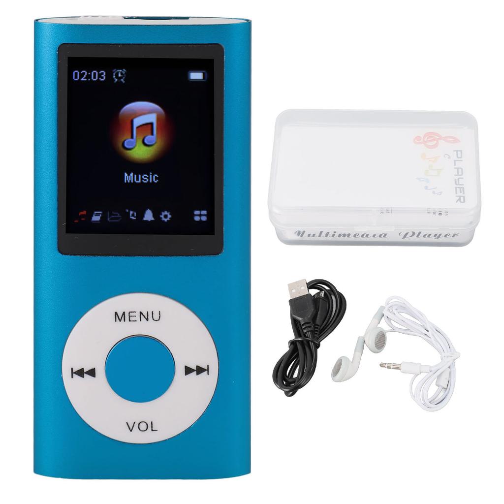 Portable MP3 Music Player 1.8inch TFT Screen HiFi Sound 7 Sound Effect Modes USB Rechargeable