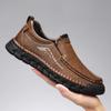 Genuine Leather Walking Shoes Fashion Comfortable Men's Casual Driving Shoes Handmade Male Slip On Flats New Breathable Loafers