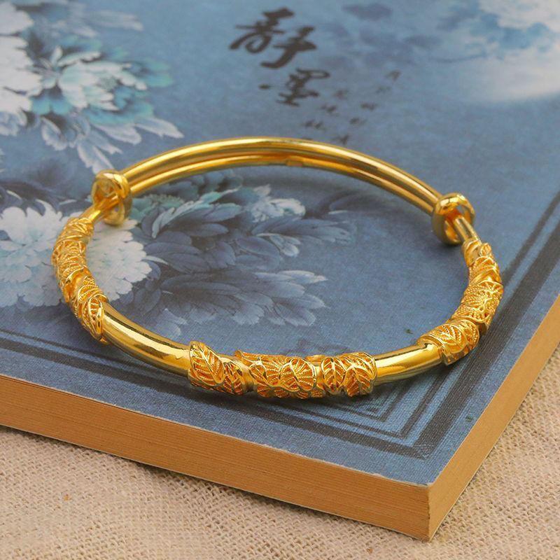 Браслет золотого цвета из акации Teng Ins, высококачественный цветочный браслет, свадебный подарок для подруги, мамы