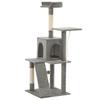 VidaXL Cat Tree with Sisal Scratching Posts 120 Cm Grey