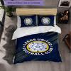 Leeds United Themed Bedding 3Pcs Duvet Cover Set Decorative Bed Linen For Teen Room Home Decoration