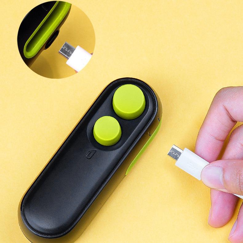 Мини-запайщик пакетов, термозапаиватель для закусок, чипсов, USB перезаряжаемый ручной запайщик, портативный пластиковый пищевой пакет, мини-запайочная машина