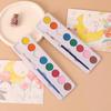 8-Color Children's Solid Watercolor Paint Set with Transparent Box