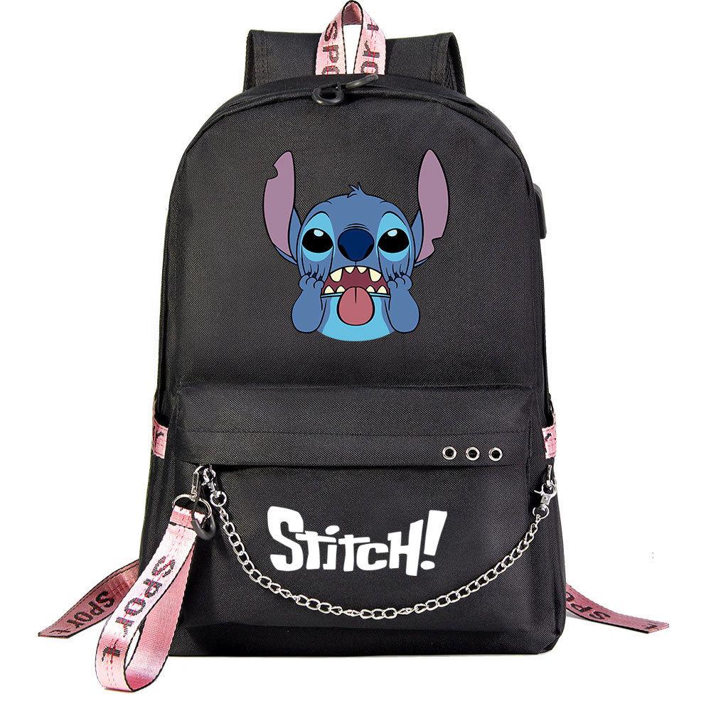 Anime Backpack Usb Teen Student School Bag Men'S And Women'S Leisure Travel Backpack