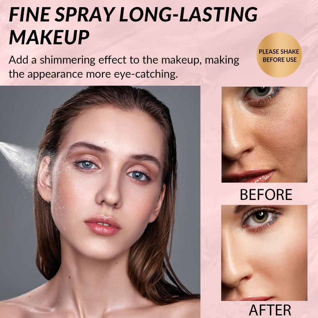EELHOE Спрей для настройки макияжа Увлажняющий лосьон Увлажняющий контроль жирности Стойкий макияж Натуральный матовый Освежающий быстродействующий фиксатор Косметика
