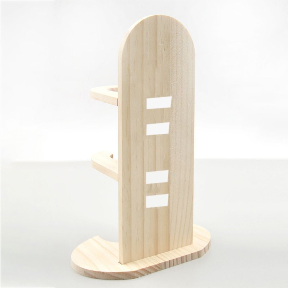 Wooden Hamster Water Bottle Holder Adjustable Pet Water Bottle Stand for Cage