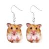  Серьги-подвески в виде забавного хомяка, серьги-подвески в виде коровьей мускулатуры, акриловые серьги в виде животных для повседневной носки