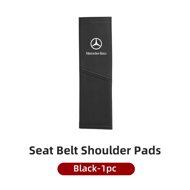 BENZ Car Seat Belt Protection Shoulder Pad Spliced Carbon Fibre Strap For Mercedes Benz W202 W212 W126 W140 W168 W177 CLS GLE GLC GLS