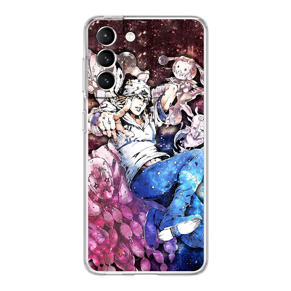 Чехол для телефона Jojo Bizarre Adventure для Samsung Galaxy S22 5G S20 Ultra S21 FE 5G S10E S9 S8 S10 Plus Note 20 10, прозрачная задняя крышка