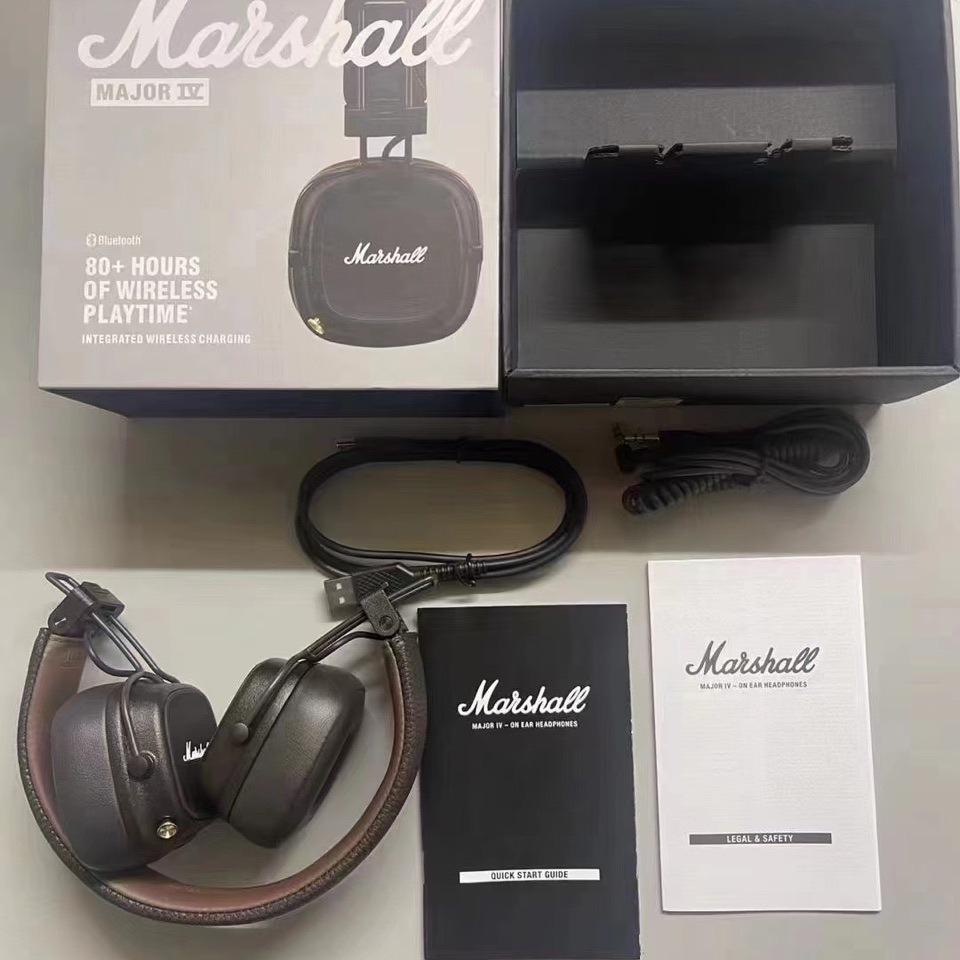 Совместимо с беспроводными Bluetooth-наушниками Marshall Major IV, 4-го поколения, с мощным басом