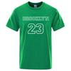 Brooklyn 23 Usa City Street Letter T-Shirt Men Vintage High Quality Tee Clothes Cotton Tops Oversized T-Shirts