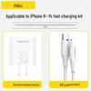 PISEN 30 Вт Быстрое зарядное устройство PD с кабелем Type-C для Apple 15 Pro Max и устройств Android