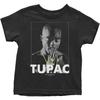 Детская футболка Tupac 2Pac Молящийся Логотип Новая Официальная Черная от 12 месяцев до 5 лет Размер 3 года