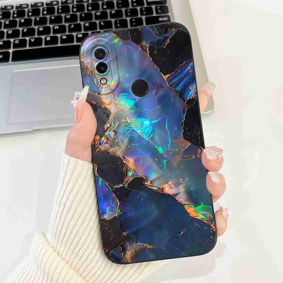 For Xiaomi Redmi Note 7 6.3" Casing Cute Cartoon Shockproof Back Cover For Redmi Note 7 note7 Flower Soft Silicone Phone Cases
