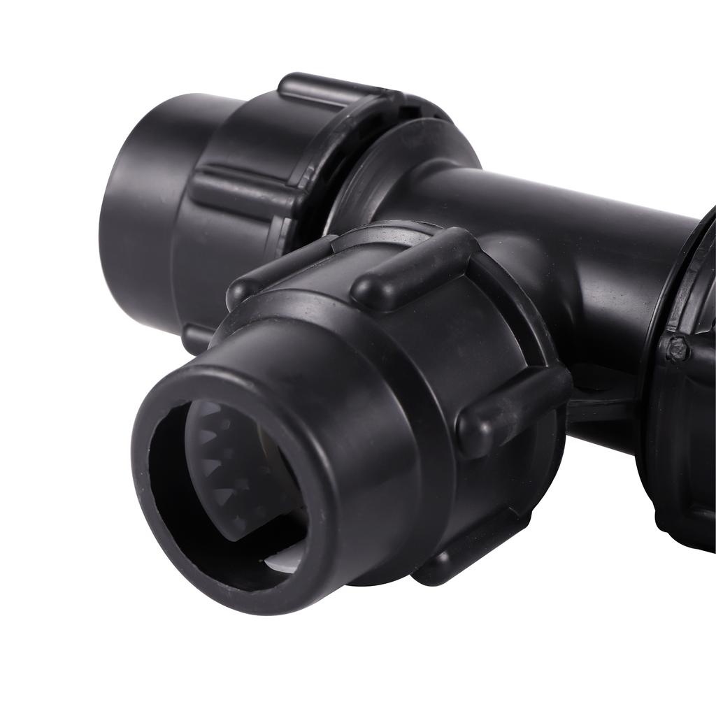 20/25/32/40/50mm PE Pipe Tee Reducer Hose Connector Fit Garden Irrigation Hose Fittings Plastic Diverter