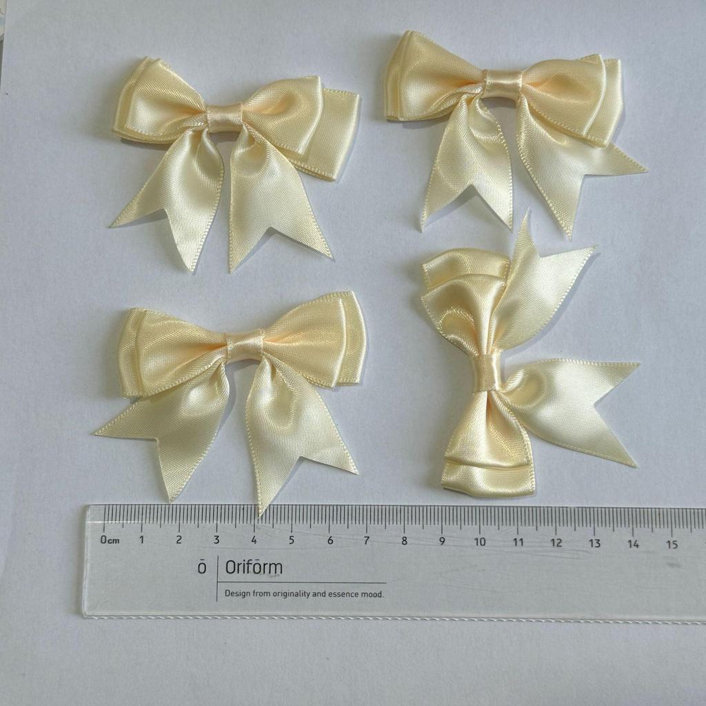 Double-Layer 8-Minute Polyester Swallowtail Ribbon Waist Bow and Headdress Accessory