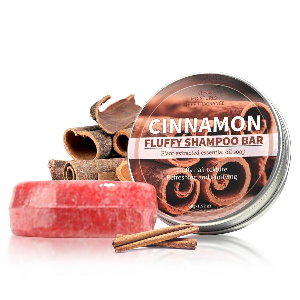 Coconut & He Shou Wu Ginseng Bamboo Charcoal Shampoo Soap with Essential Oils & Cypress Leaf