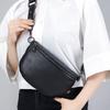 Кожаная поясная сумка большой емкости женская премиум сумка-мессенджер новая из кожи первого слоя модная нагрудная сумка простая сумка через плечо