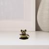 Antique Coffee Cup Pet Pendant Brass Ornament Feng Shui Figure for Study