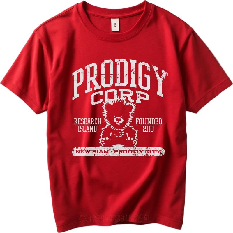 Унисекс Летняя Для Мужчин Футболка Prodigy Corp Исследовательский Остров Основан 2010 Новый Сиам Город Prodigy Короткий Рукав Уличный Стиль Круглый Вырез