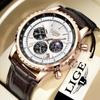 New Men's Watches Top Brand Luxury Men Wrist Watch Leather Quartz Watch Sports Waterproof Date Chronograph