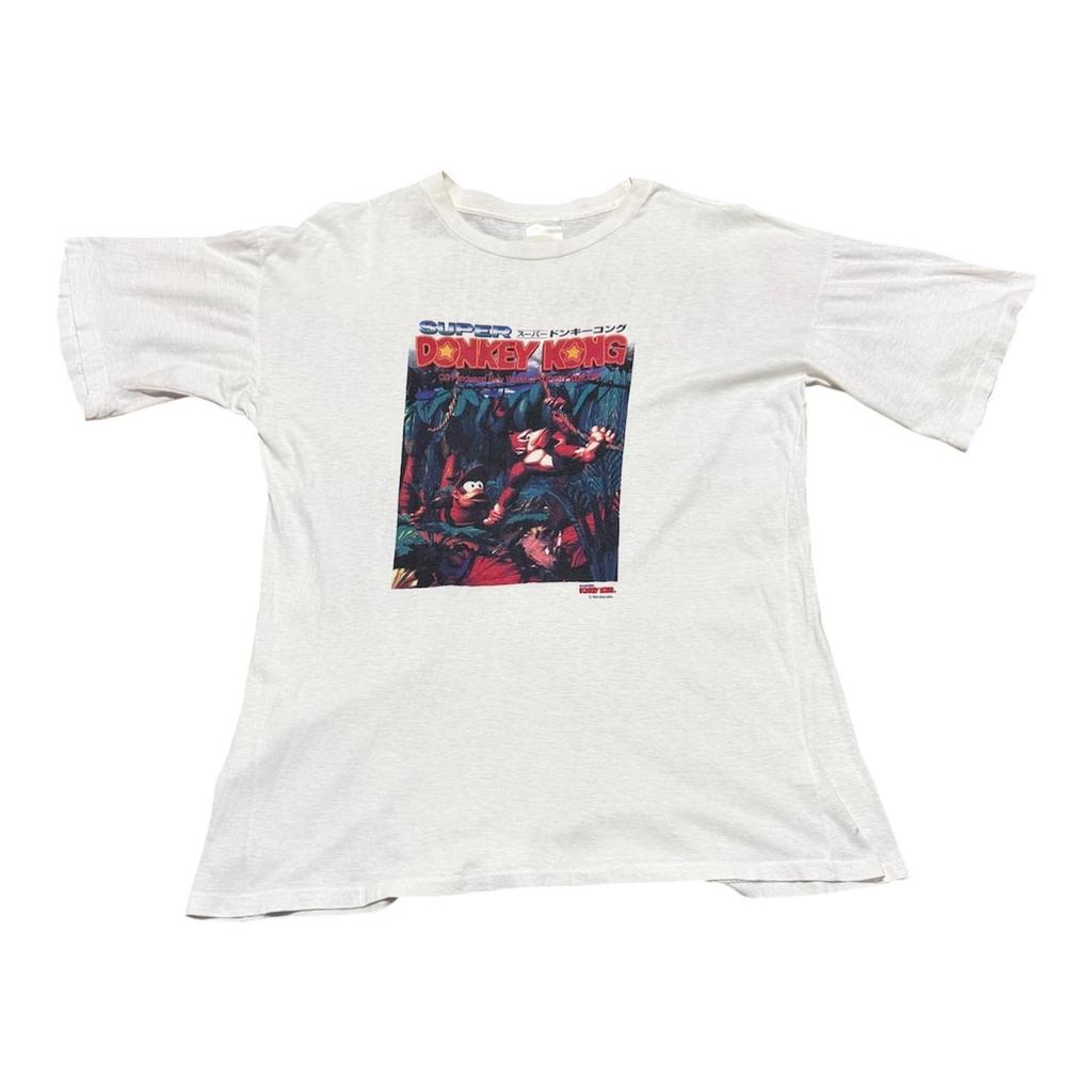 Vtg 90s Super Donkey kong ninetendo game tee