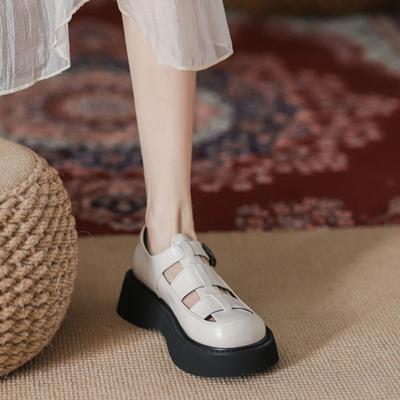 Женские летние римские сандалии с капюшоном на толстой подошве