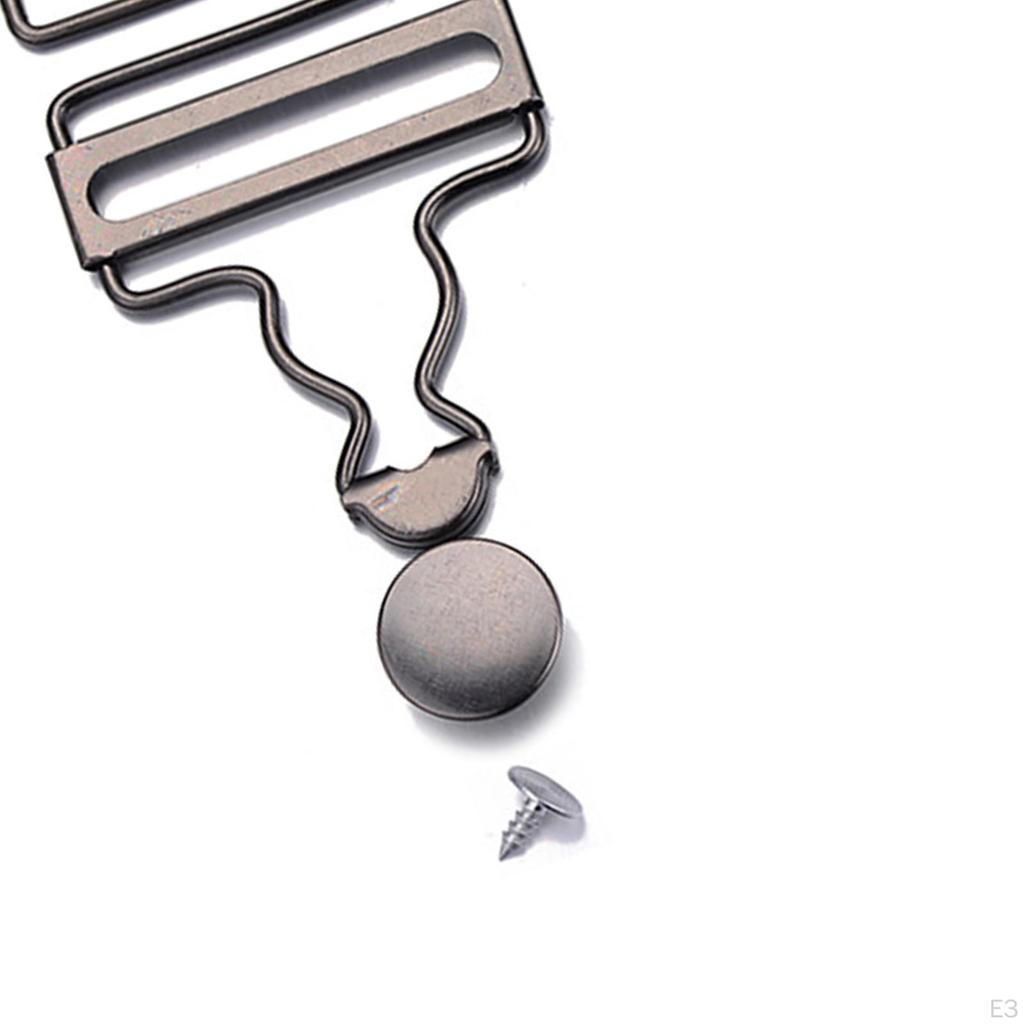 1 Metal Fasteners Clip Buckles Suspenders with Slider