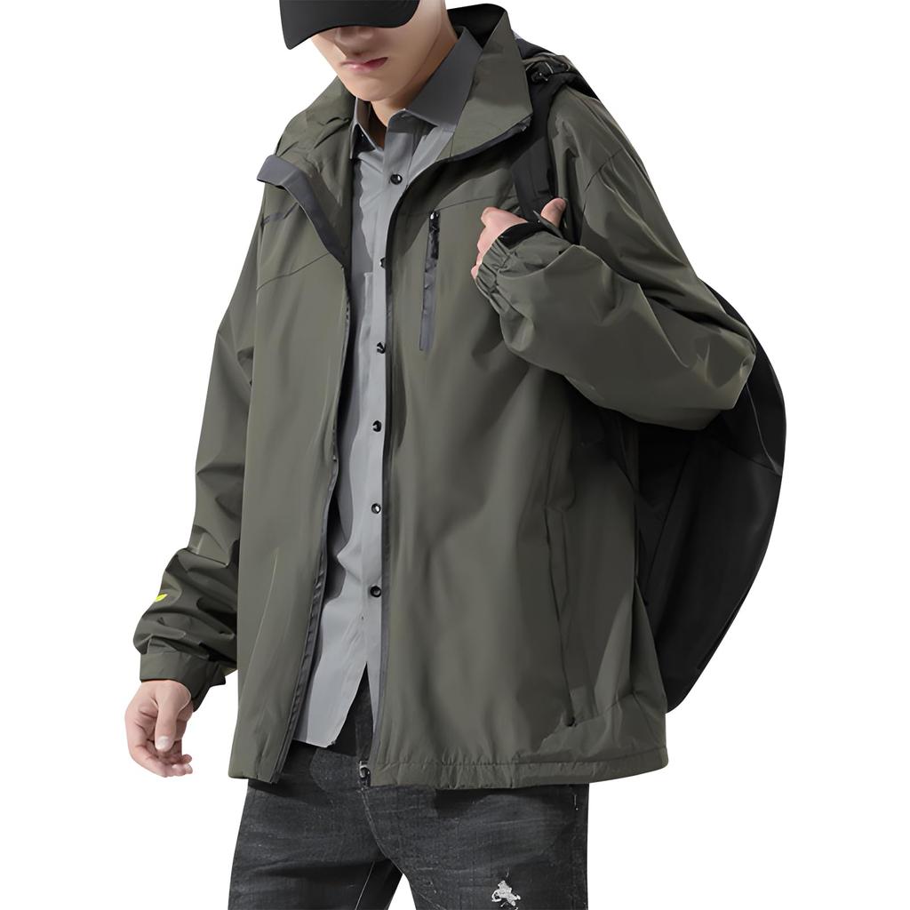 Windbreaker Mountain Outdoor Light Large Cold Casual Autumn Spring Clothes Military [Kayiyasu] Jacket, Men's Jumper, Parka, Blouson, Outerwear, Size,