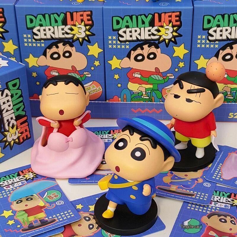 Серия Crayon Shin-chan 3 Модная игрушка Фигурка - Милая плюшевая кукла и настольное украшение в подарок