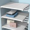 Retractable Nail-Free Wardrobe and Cabinet Layering Rack for Bathroom and Kitchen Storage