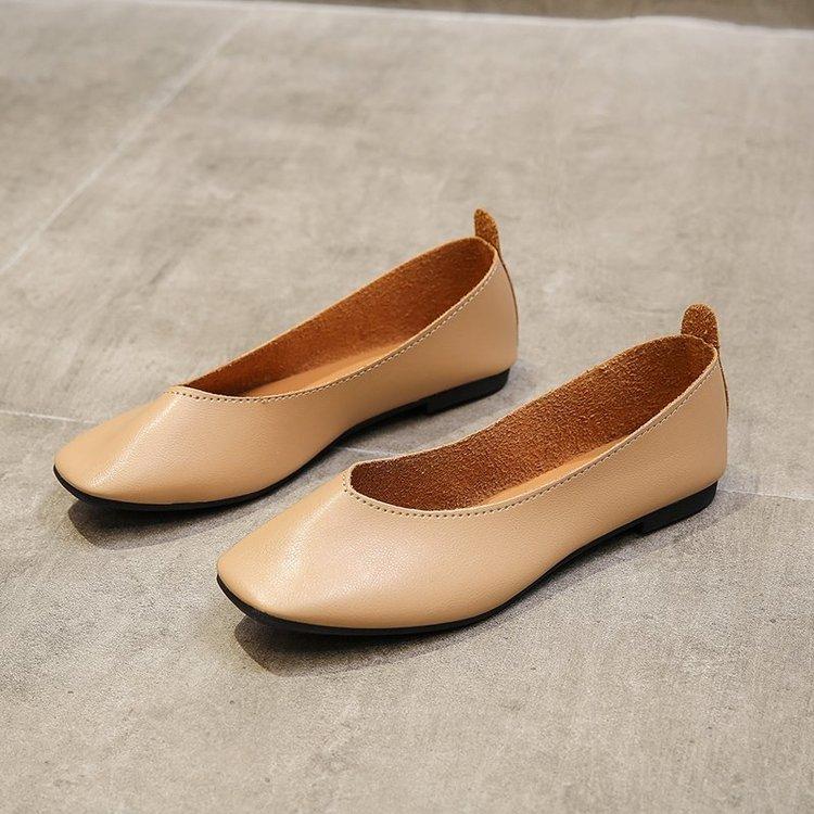 Женская повседневная обувь из мягкой искусственной кожи на плоской подошве