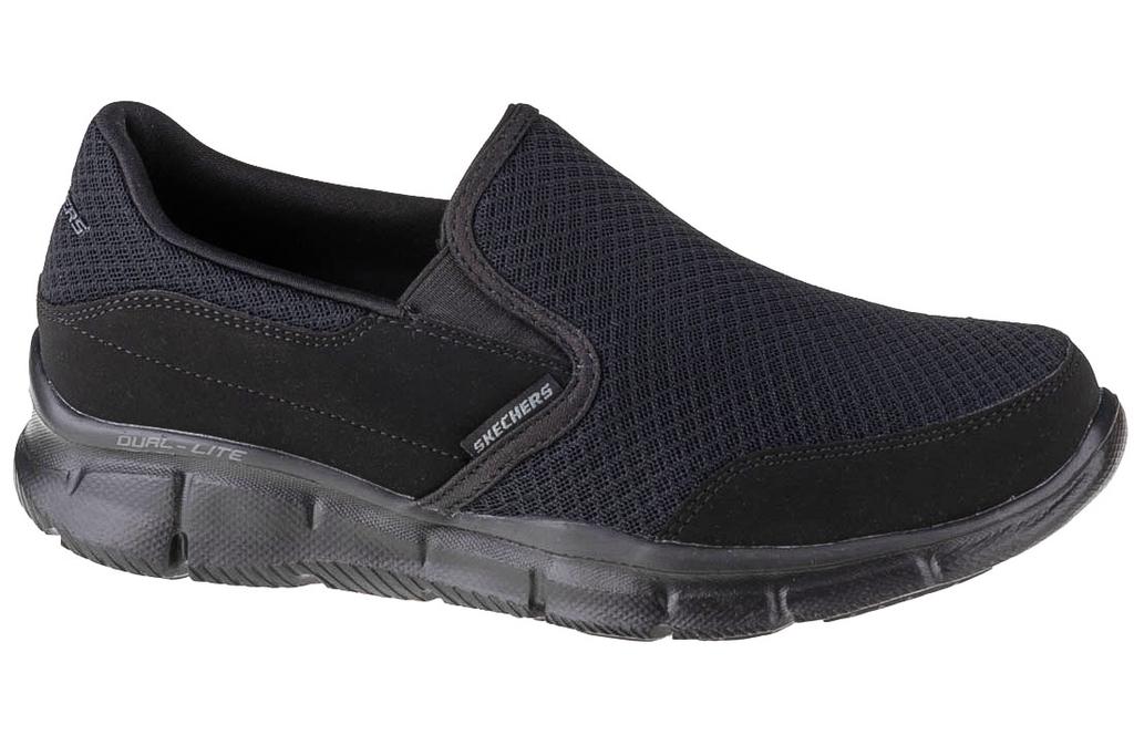 Skechers Equalizer, Mens Black Sneakers