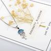 Aobao Jellyfish Necklace, Jellyfish Pendant, Sweater Chain, Opal Necklace