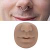 Силиконовая модель для пирсинга, Модель лица для пирсинга с ртом, Гибкая для салонного обучения, Практики пирсинга, Инструменты, Мягкая имитация модели носа, Многоразовая