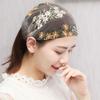 Thin Flower Pattern Headband Hair Cover Lace Headwear Gift Embroidered Headscarf  Female