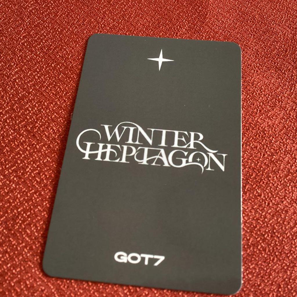 [ИСПОЛЬЗОВАН] GOT7 WINTER HEPTAGON Коллекционная карточка LITTLEMINN Youngjae