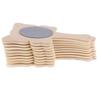 10 Pcs Assorted Unfinished Wooden Hand Mirrors for