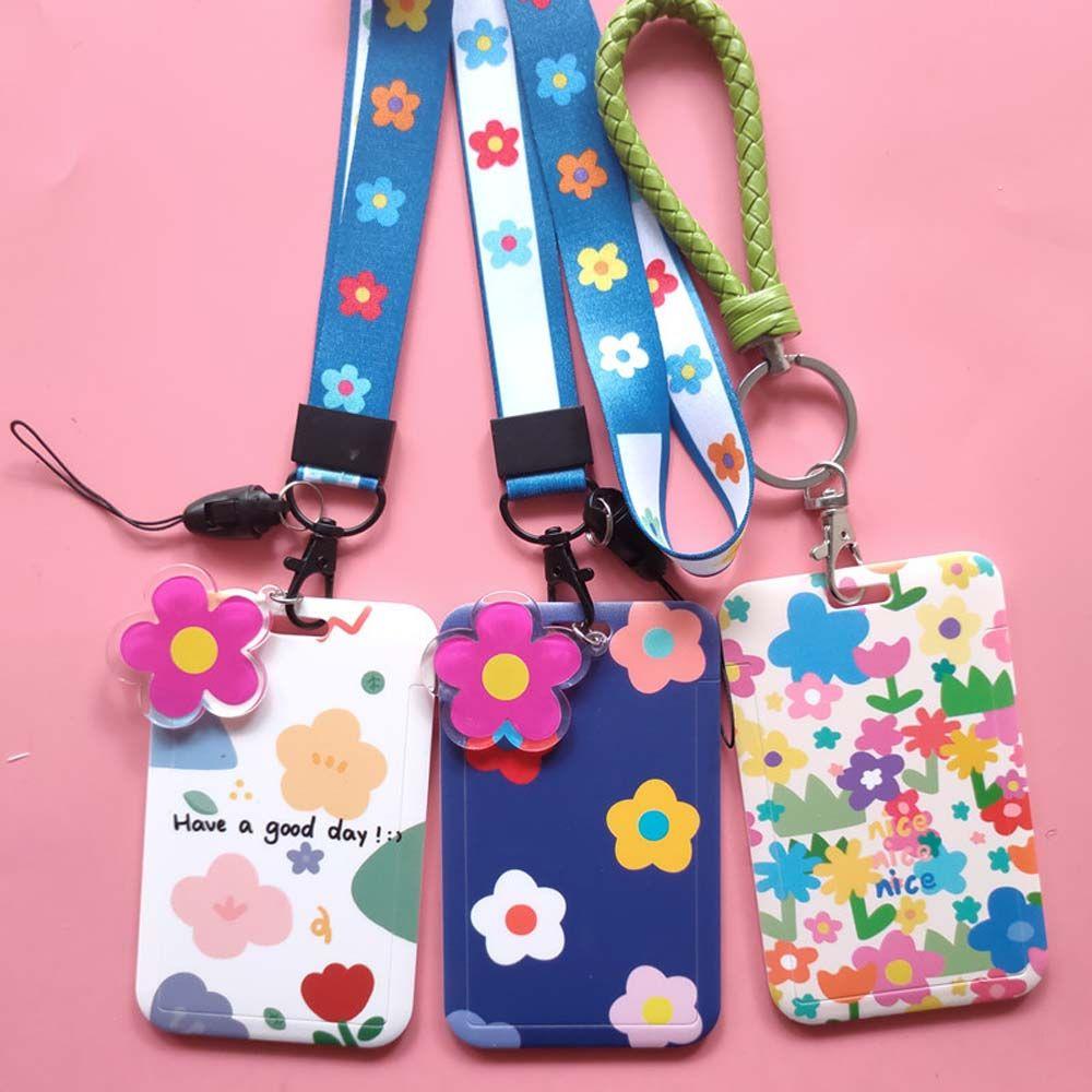 ID Card Cover Keychain Business Card Lanyard Bus Card Case Card Holder Work Card Bag Badge Holder