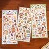 2 Pcs Kawaii Aesthetic Cartoon Stickers for Phone Camera Luggage Journal Scrapbooking Decoration Cute Stationery Decals