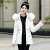 Winter Down Jacket Women Parkas Fashion Warm Cotton Padded Coat Ladies Short Overcoat Hooded Overwear
