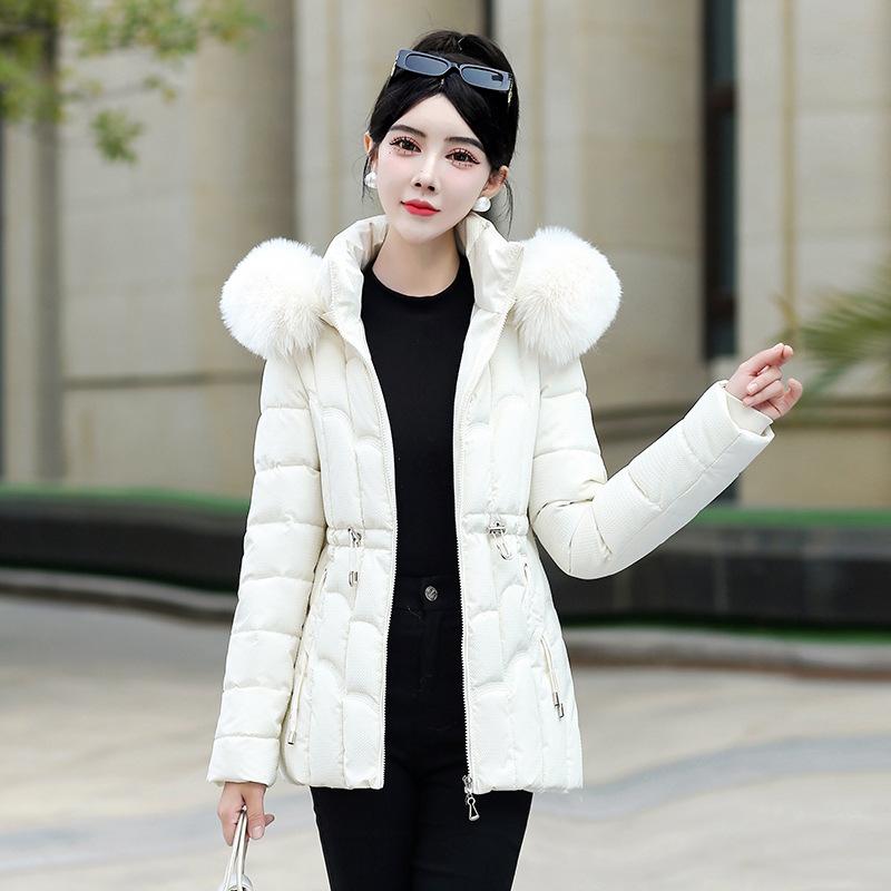 Winter Down Jacket Women Parkas Fashion Warm Cotton Padded Coat Ladies Short Overcoat Hooded Overwear