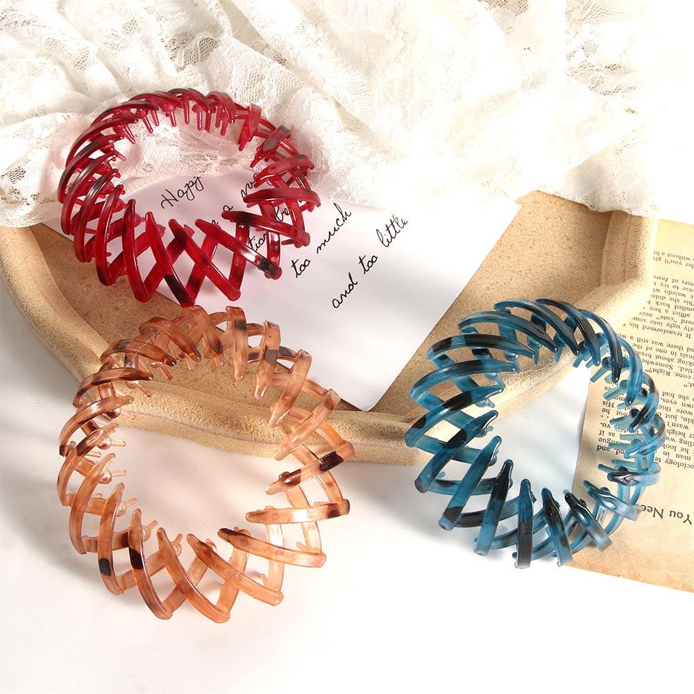 Temperament Stretch Meatball Head Vintage Bird's Nest Bun Maker Hair Ring Ponytail Buckle Hair Claw