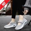 2025 Air Cushion Women's Shoes Mom Shoes Non-slip Large Size Explosive Flying Weaving Shoes Women