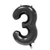 32-Inch US Number Birthday Party Balloons - Individual Aluminum Film