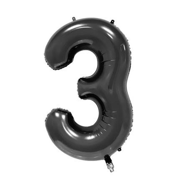 32-Inch US Number Birthday Party Balloons - Individual Aluminum Film